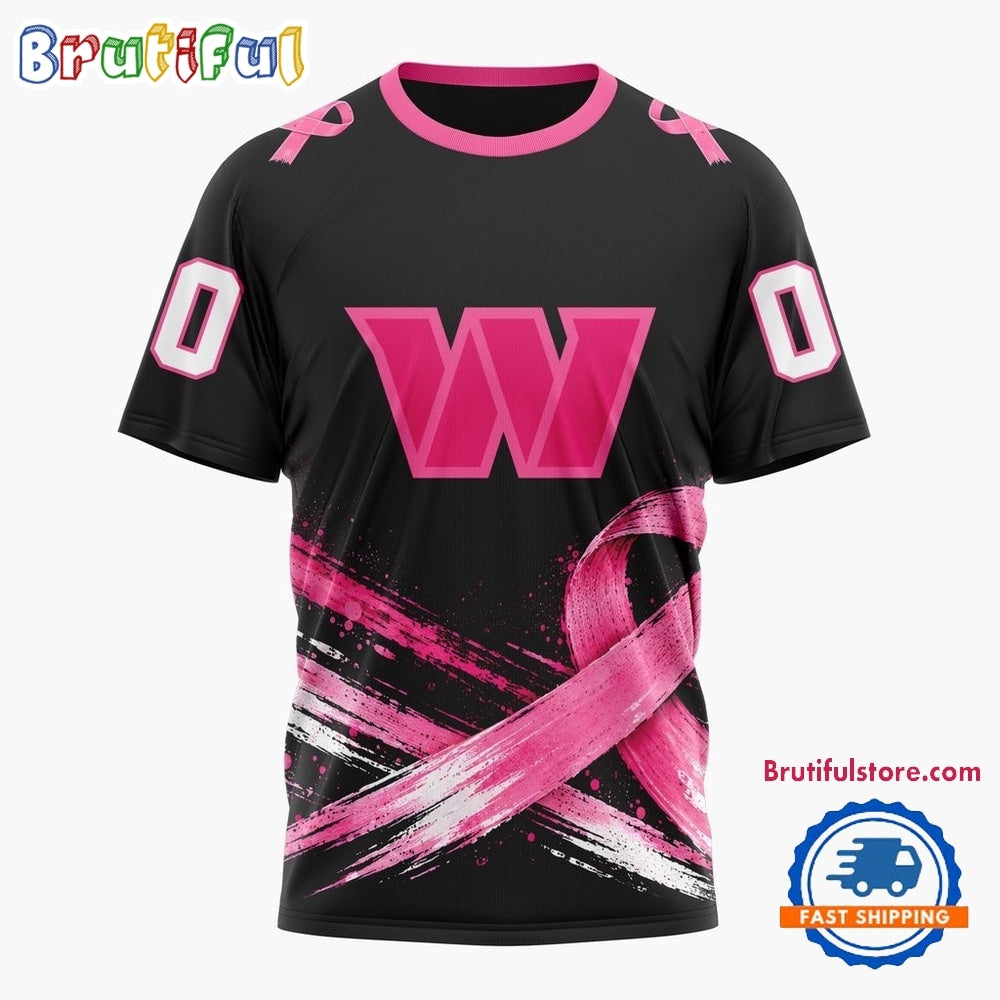 NFL Washington Commanders Personalized Pink Fights Breast Cancer 2026 Design Hoodie, TShirt, Sweatshirt