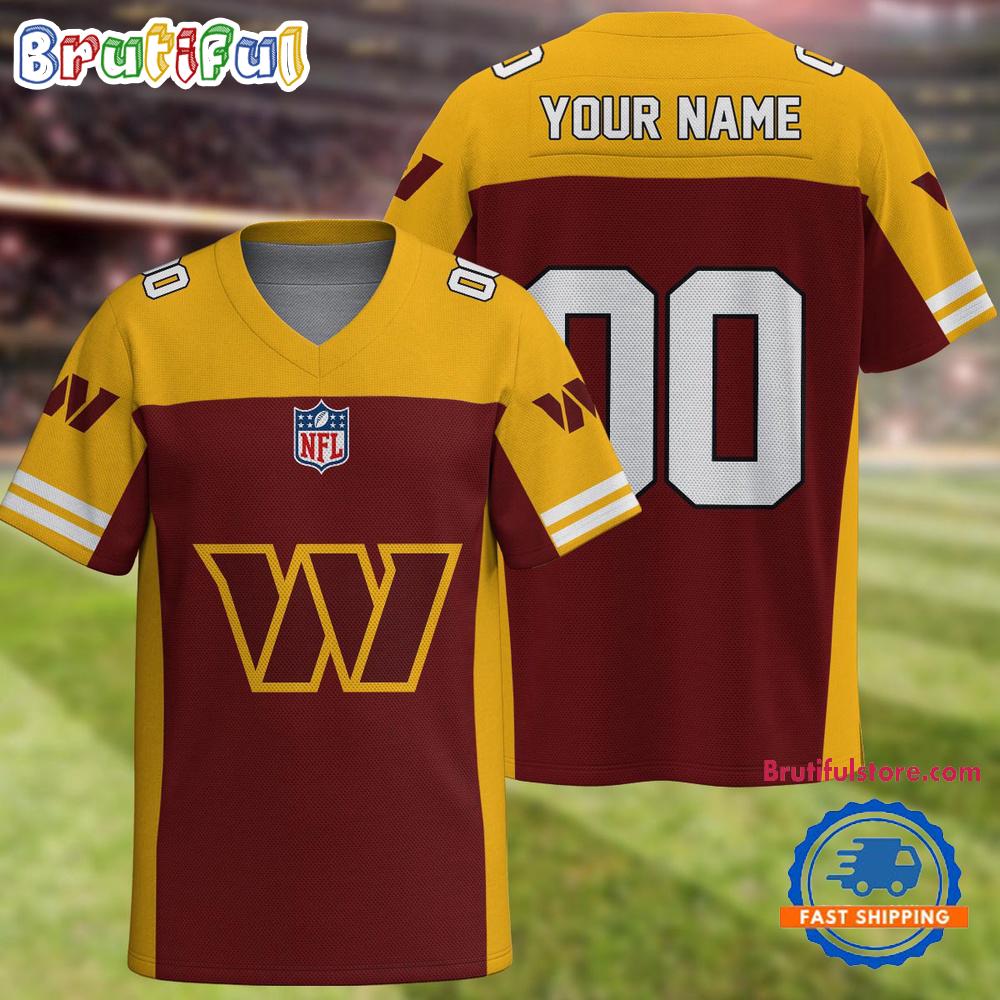NFL Washington Commanders Team New Season Personalized Football Jersey