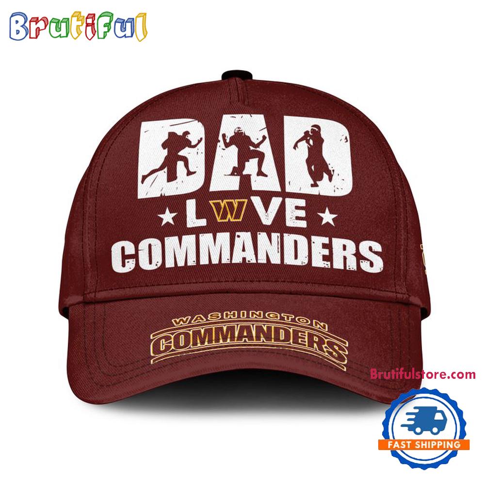 NFL Washington Football Team Dad Love Best Father’s Day Baseball Cap