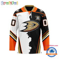NHL Anaheim Ducks Home Mix Away New Design Hockey Jersey