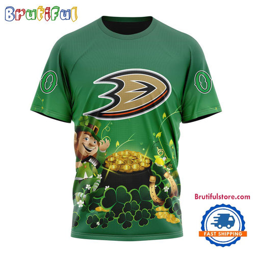 NHL Anaheim Ducks Personalize St. Patrick’s Day Hockey Team T Shirt, Hoodie, Sweatshirt