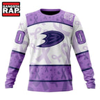 NHL Anaheim Ducks Special Lavender Fight Cancer Hoodie, T Shirt