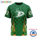 NHL Anaheim Ducks Special St. Patrick’s Day All Over Print Shirts