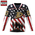 NHL Anaheim Ducks Specialized Kits For Honor USS Military Hoodie, T Shirt