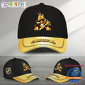 NHL Arizona Coyotes Black And Gold Design Cap Hats