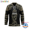 NHL Arizona Coyotes Custom Honoring Veterans Camo Hockey Jersey