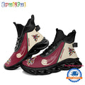 NHL Arizona Coyotes Custom Name High Top Max Soul Shoes, Hockey Team Design Shoes Sneaker