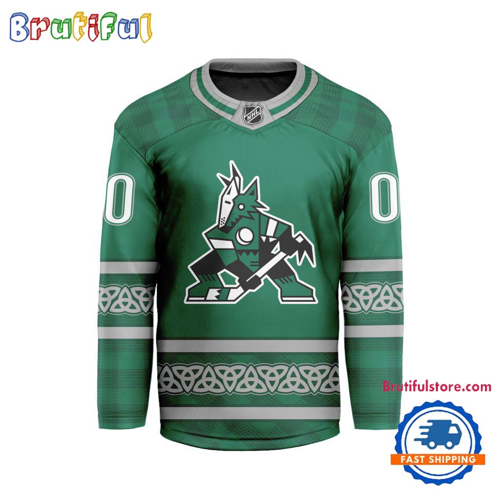 NHL Arizona Coyotes For St.Patrick’s Day Limited New Hockey Jersey