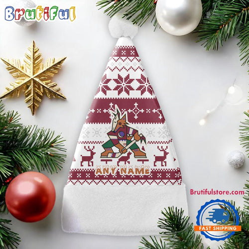 NHL Arizona Coyotes Hockey Team Christmas Hat, Sport Santa Hats, Christmas Hat Gift
