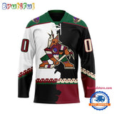 NHL Arizona Coyotes Home Mix Away New Design Hockey Jersey