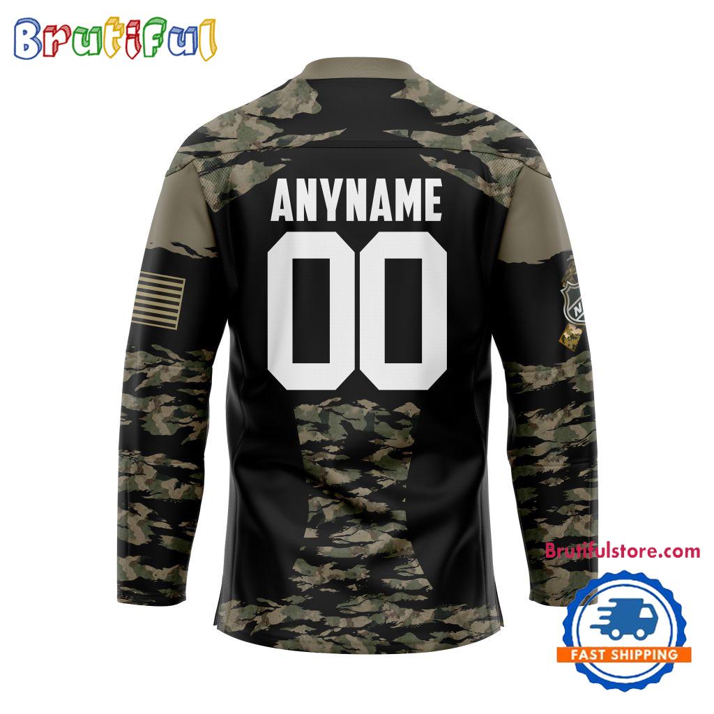 NHL Boston Bruins Custom Honoring Veterans Camo Hockey Jersey