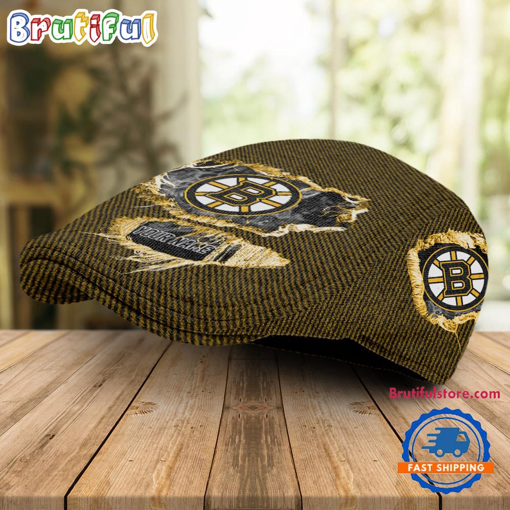 NHL Boston Bruins Hockey Logo Team Design Jeff Cap