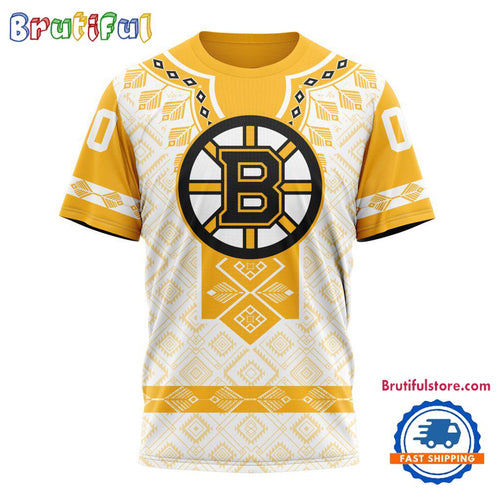 NHL Boston Bruins Hockey Team Native Heritage Design T Shirt, Hoodie, Sweatshirt