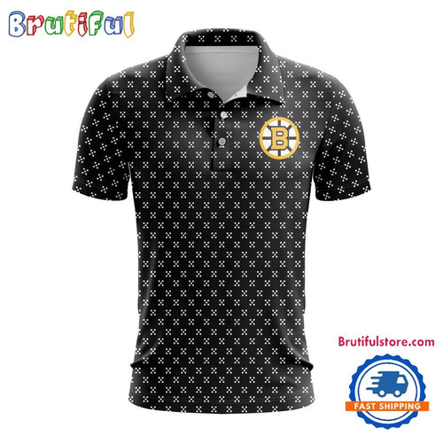 NHL Boston Bruins Hockey Team New Design Polo Shirt