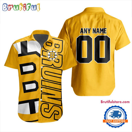 NHL Boston Bruins New Design Hawaiian Shirt, Hockey Team Button Shirt
