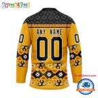 NHL Boston Bruins Personalized Native American Hockey Jersey