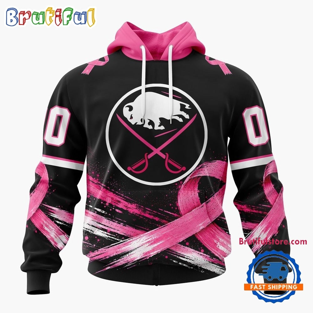 NHL Buffalo Sabres 2026 Hockey Pink Fights Breast Cancer Design Hoodie, TShirt, Sweatshirt