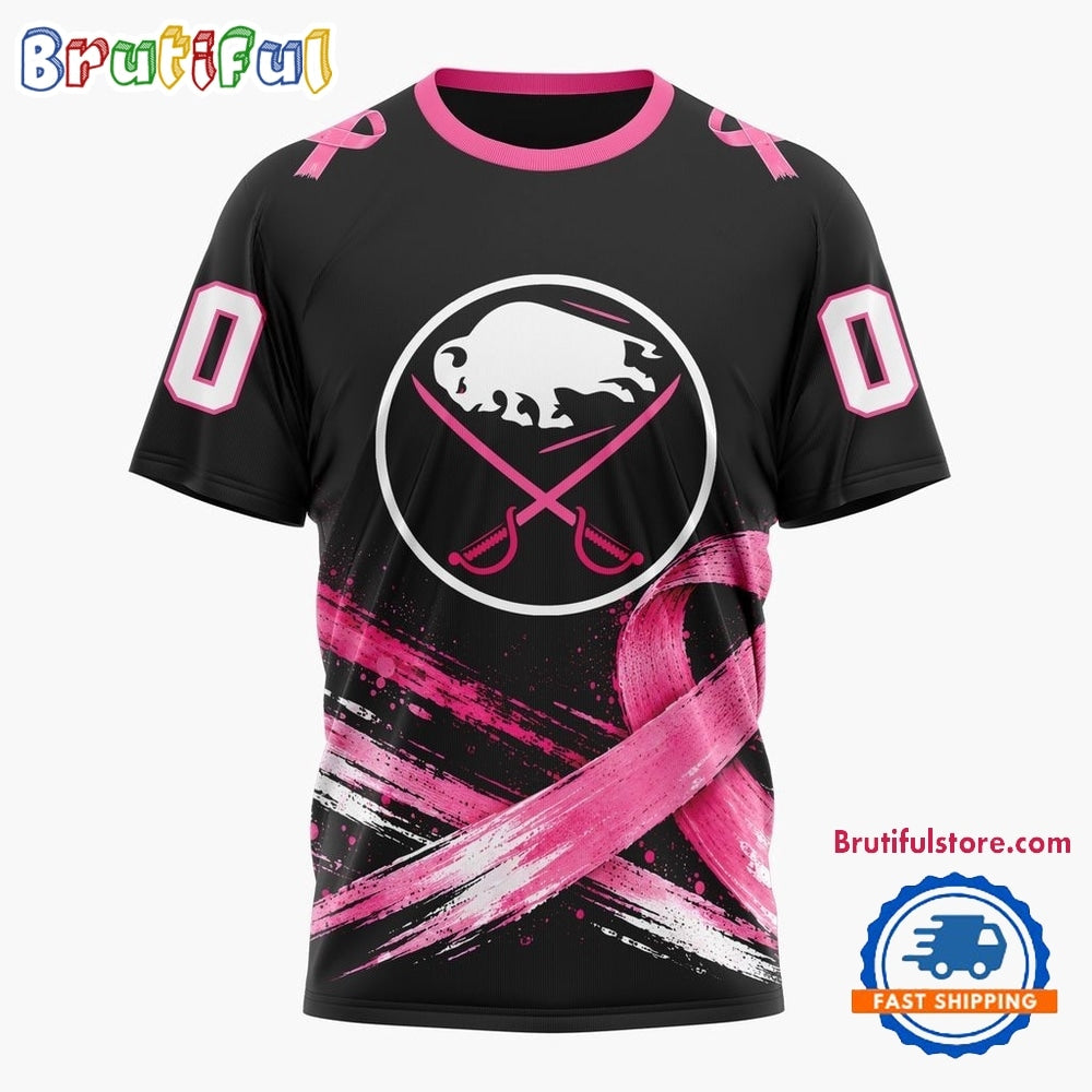 NHL Buffalo Sabres 2026 Hockey Pink Fights Breast Cancer Design Hoodie, TShirt, Sweatshirt