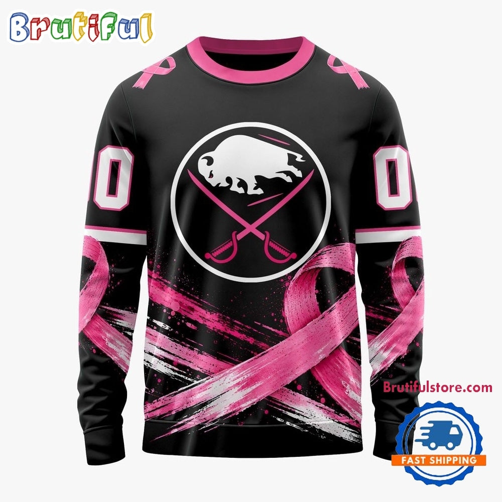 NHL Buffalo Sabres 2026 Hockey Pink Fights Breast Cancer Design Hoodie, TShirt, Sweatshirt