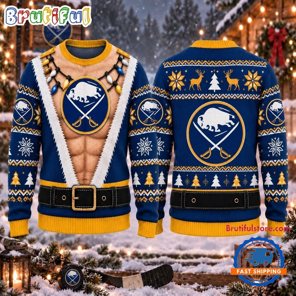 NHL Buffalo Sabres Funny Body Christmas Ugly Sweater
