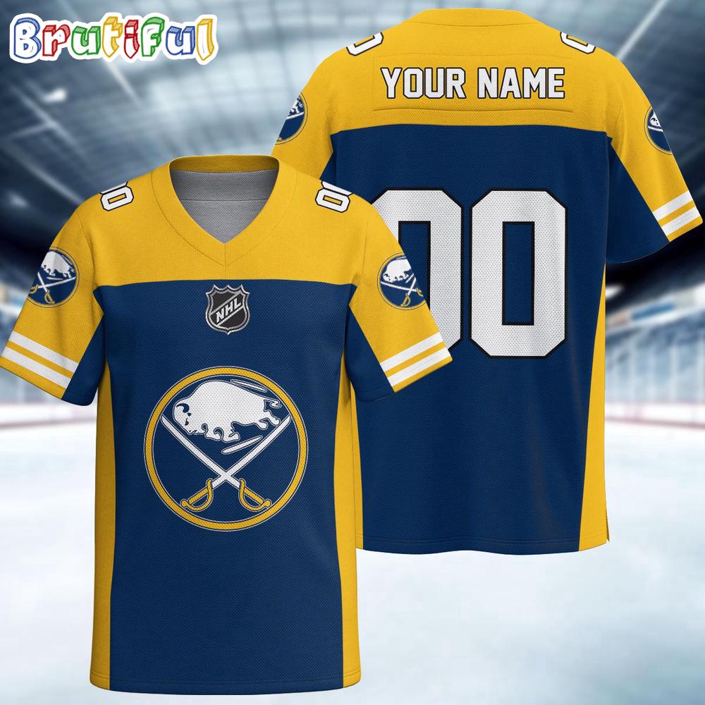 NHL Buffalo Sabres Hockey Team Personalized Football Jersey