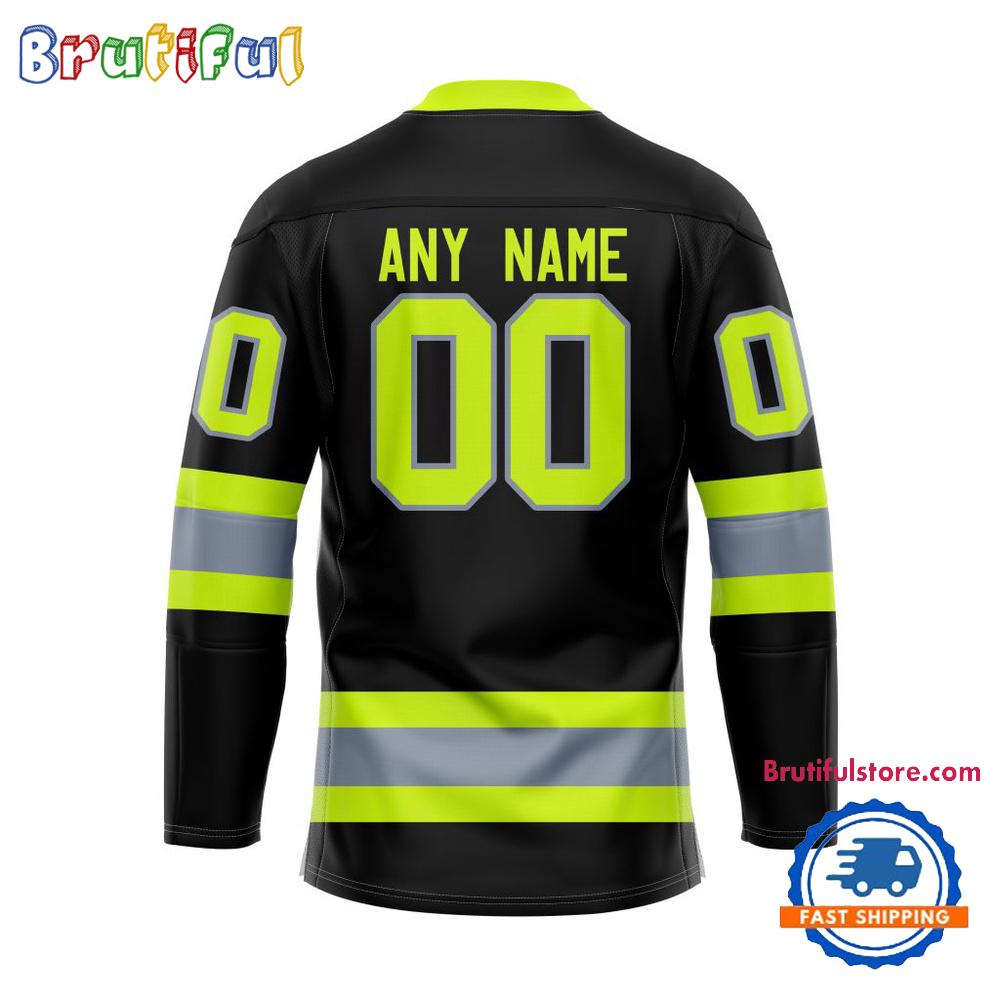 NHL Buffalo Sabres Honoring Firefighters Lace Hockey Jersey