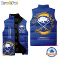 NHL Buffalo Sabres Personalized Hockey Logo Team Sleeveless Puffer Jacket