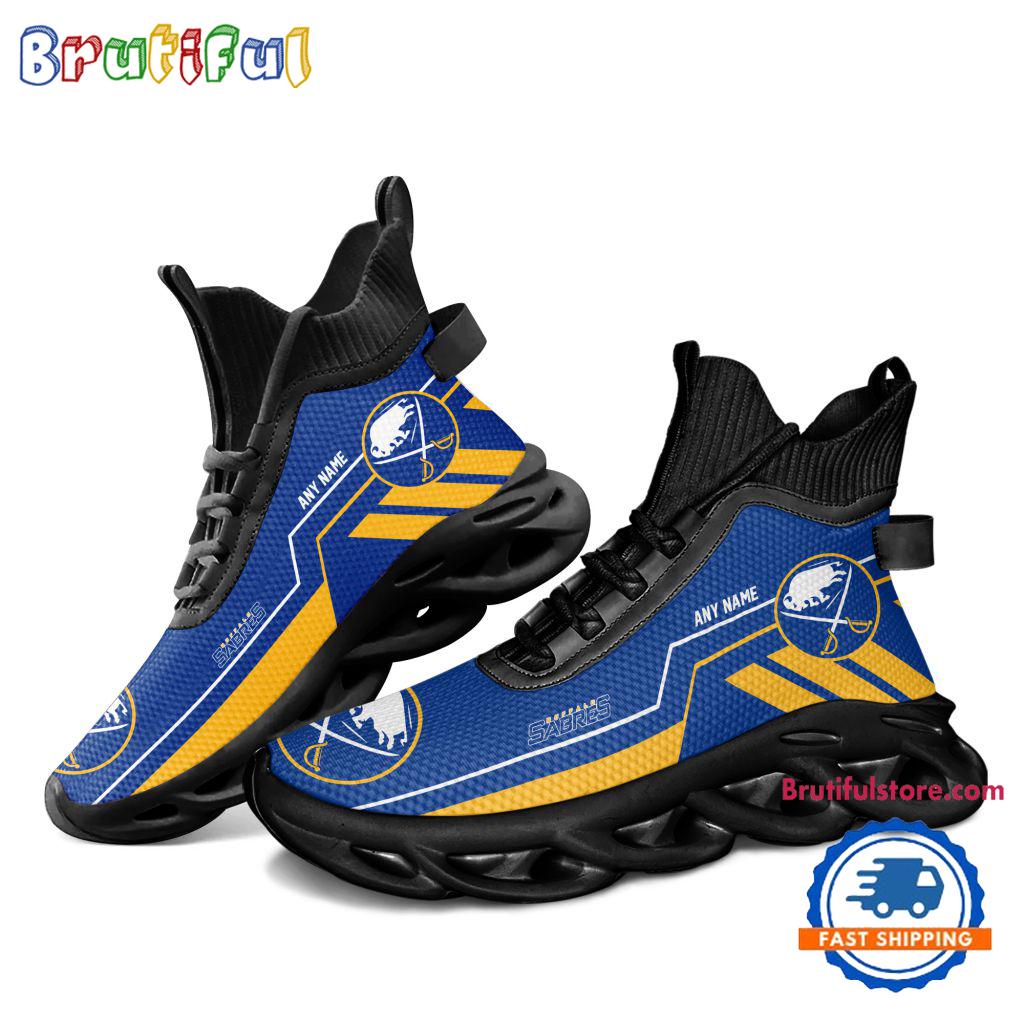 NHL Buffalo Sabres Personalized Name Hockey Team Design High Top Max Soul Shoes