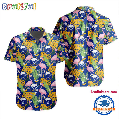 NHL Buffalo Sabres Special Flamingo Hawaiian Design Button Shirt