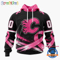 NHL Calgary Flames 2026 Hockey Pink Fights Breast Cancer Design Hoodie, TShirt, Sweatshirt