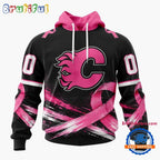 NHL Calgary Flames 2026 Hockey Pink Fights Breast Cancer Design Hoodie, TShirt, Sweatshirt