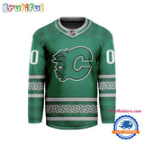 NHL Calgary Flames For St.Patrick’s Day Limited New Hockey Jersey