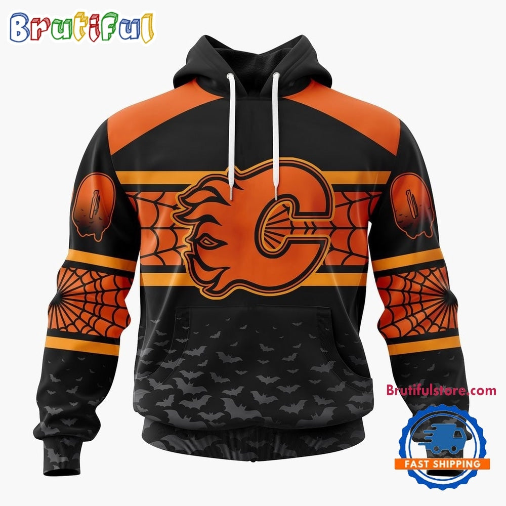 NHL Calgary Flames Halloween Design Personalized Hoodie, T Shirt, Sweatshirt
