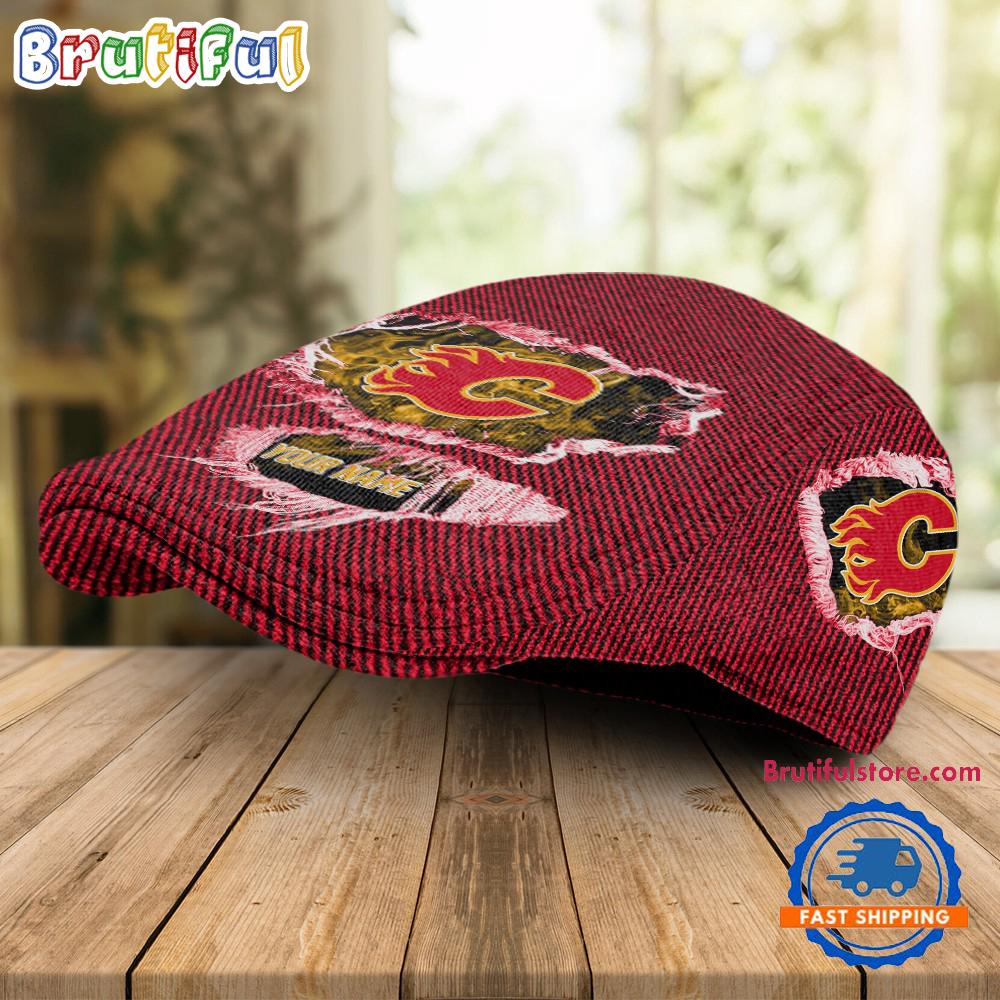 NHL Calgary Flames Hockey Logo Team Design Jeff Cap