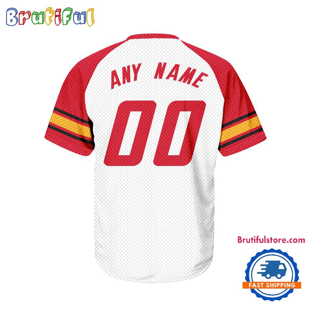 NHL Calgary Flames Hockey Team Design V-neck Mesh Short Sleeve Jersey