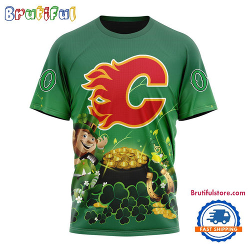 NHL Calgary Flames Personalize St. Patrick’s Day Hockey Team T Shirt, Hoodie, Sweatshirt