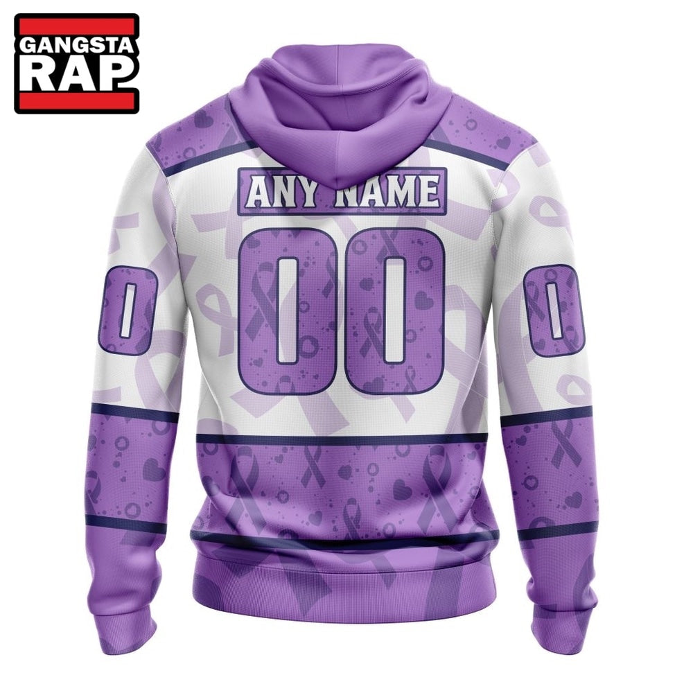 NHL Calgary Flames Special Lavender Fight Cancer Hoodie, T Shirt
