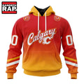 NHL Calgary Flames Special Retro Gradient Design Hoodie, T Shirt