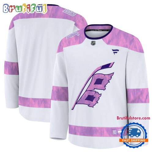 NHL Carolina Hurricanes 2024 Hockey Fights Cancer Practice Jersey Shirt