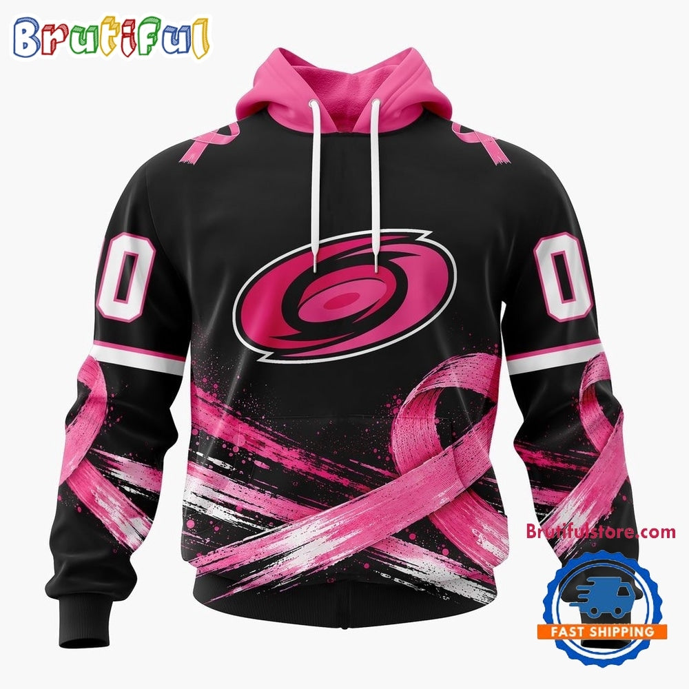 NHL Carolina Hurricanes 2026 Hockey Pink Fights Breast Cancer Design Hoodie, TShirt, Sweatshirt