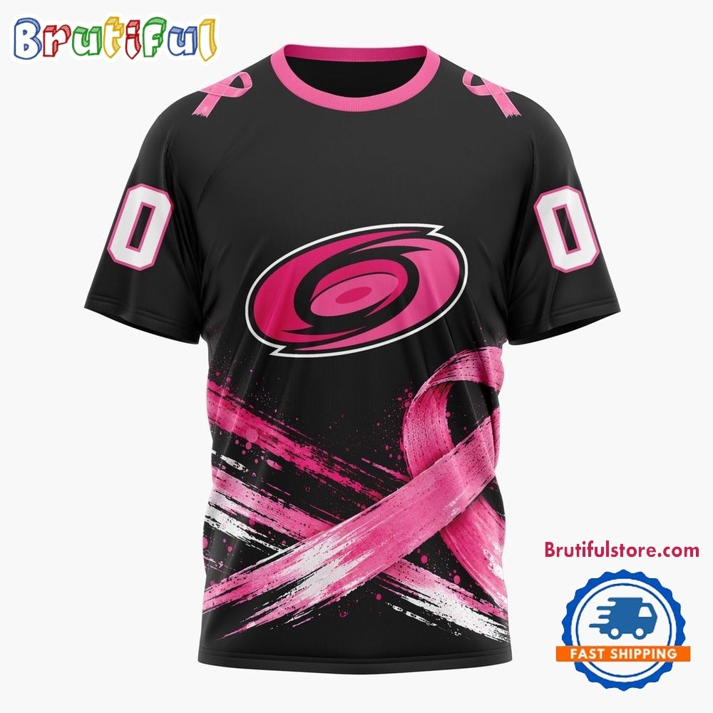 NHL Carolina Hurricanes 2026 Hockey Pink Fights Breast Cancer Design Hoodie, TShirt, Sweatshirt