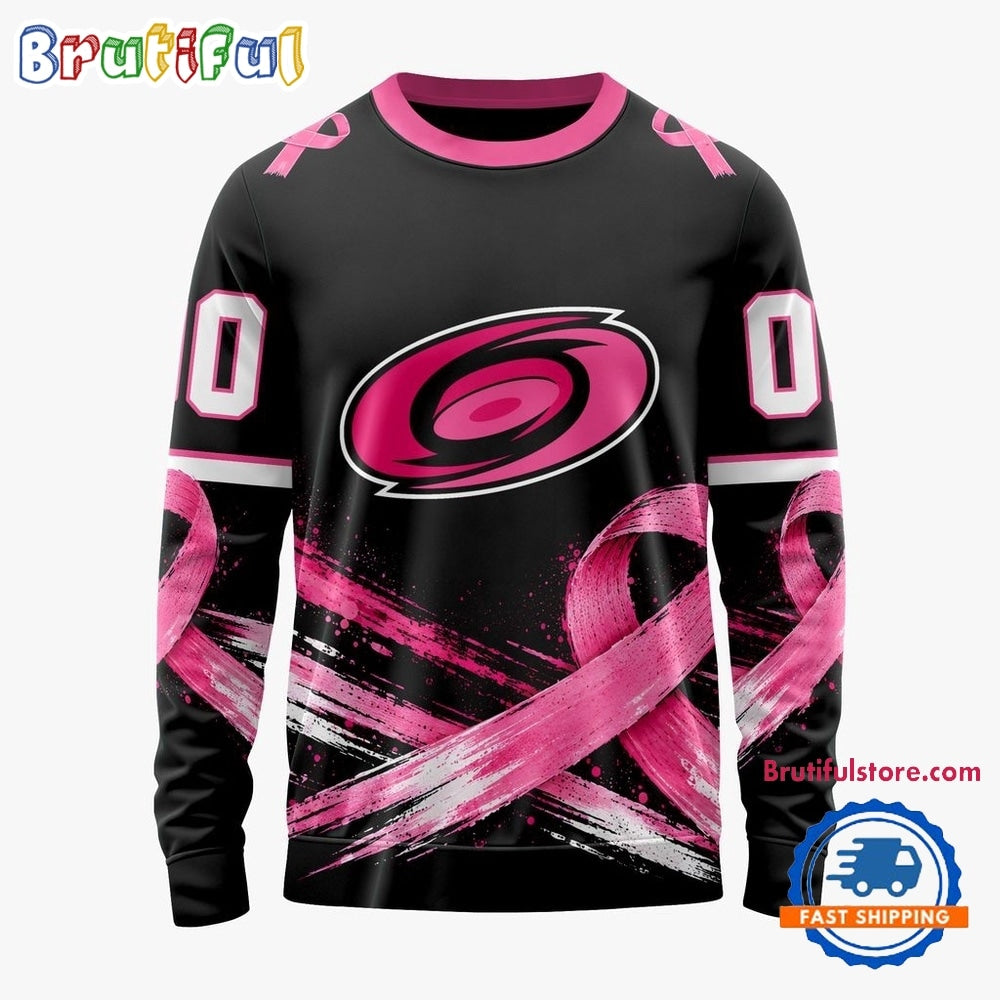 NHL Carolina Hurricanes 2026 Hockey Pink Fights Breast Cancer Design Hoodie, TShirt, Sweatshirt