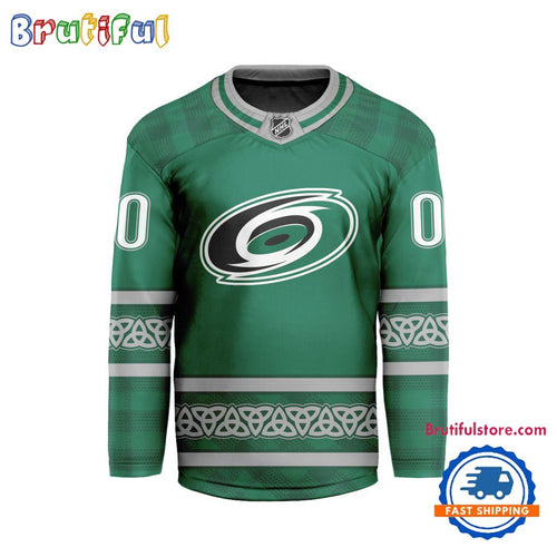 NHL Carolina Hurricanes For St.Patrick’s Day Limited New Hockey Jersey