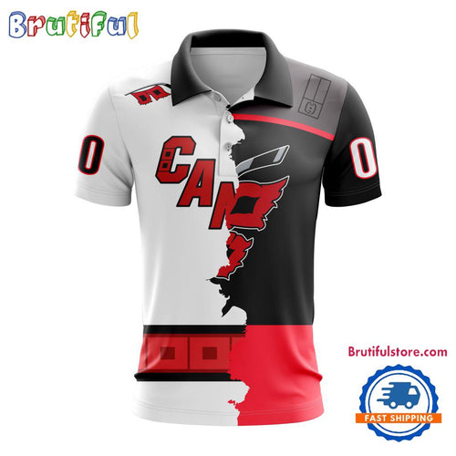 NHL Carolina Hurricanes Personalize Home Mix Away Kits Polo Shirts