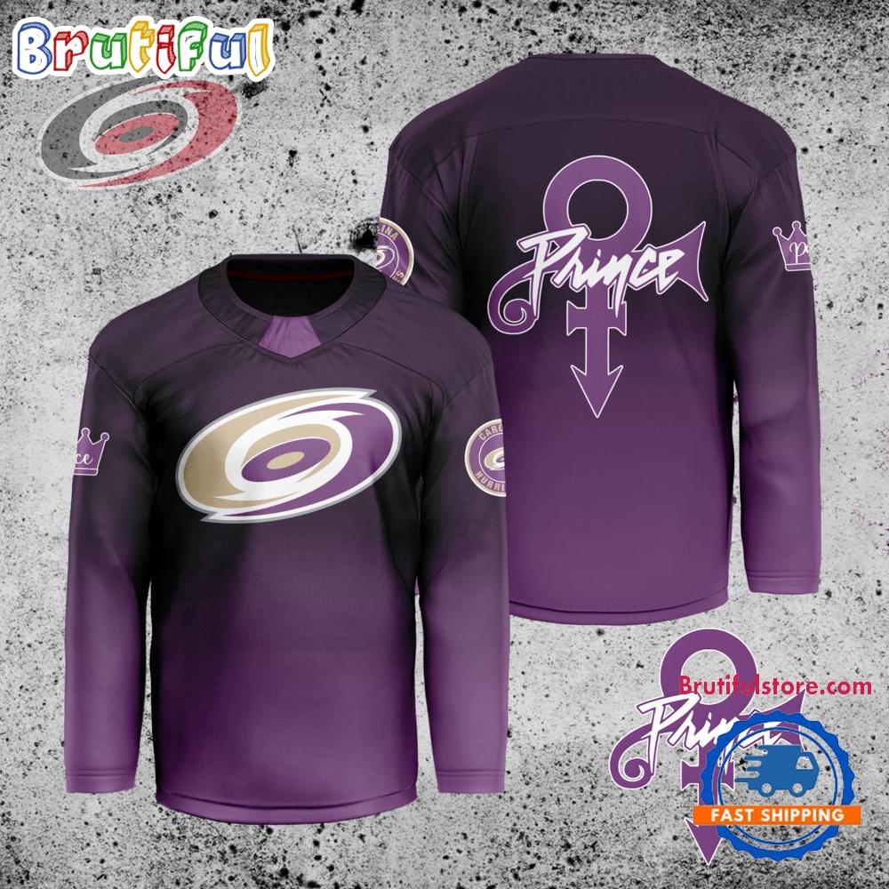 NHL Carolina Hurricanes Personalized Prince Night Hockey Jersey