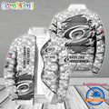 NHL Carolina Hurricanes Special Camo Honor Veterans Puffer Jacket, Hockey Team Design Jacket