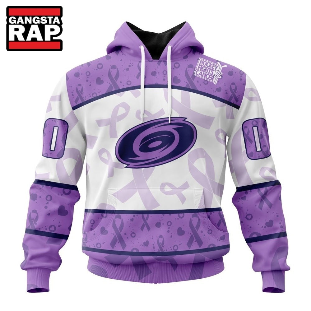 NHL Carolina Hurricanes Special Lavender Fight Cancer Hoodie, T Shirt