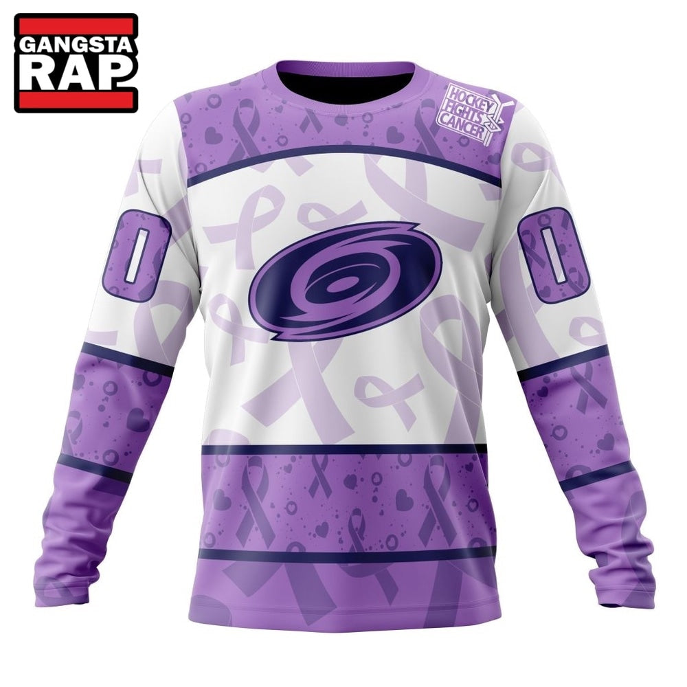 NHL Carolina Hurricanes Special Lavender Fight Cancer Hoodie, T Shirt