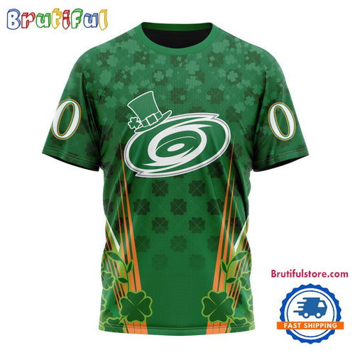 NHL Carolina Hurricanes Special St. Patrick’s Day All Over Print Shirts