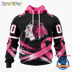 NHL Chicago Blackhawks 2026 Hockey Pink Fights Breast Cancer Design Hoodie, TShirt, Sweatshirt